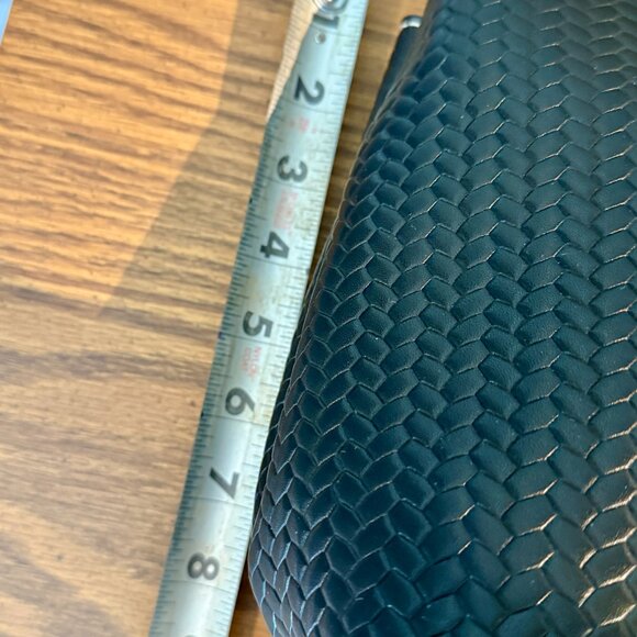 Sam Edelman Eva Woven Satchel - Black Leather NWT - Picture 11 of 16